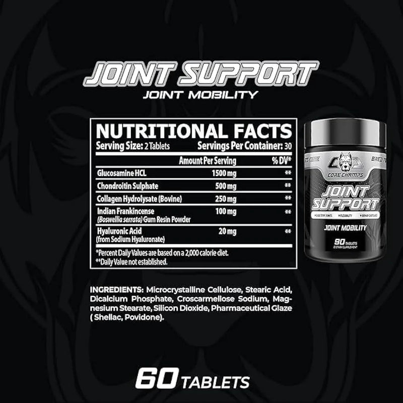 Core Champs Joint Support 90 Tablets Joint strength