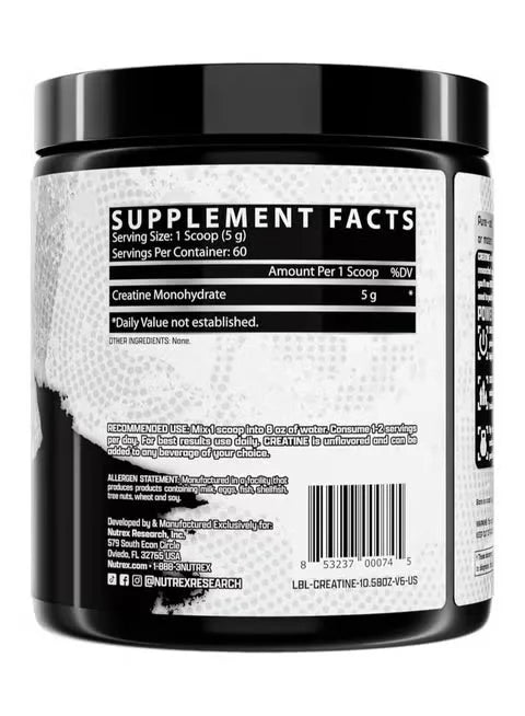 Nutrex Creatine Hardcore Muscle Strength 60 Servings 300g