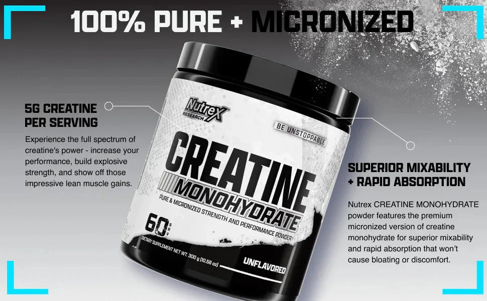 Nutrex Creatine Hardcore Muscle Strength 60 Servings 300g