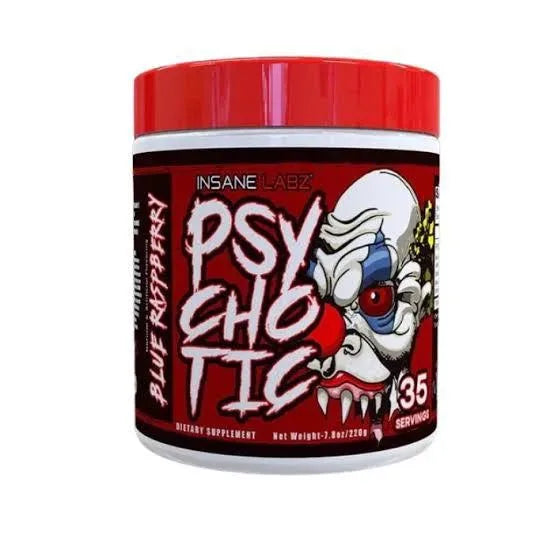 Insane Labz Psychotic, High Stimulant Pre Workout Powder 35Servings 219g