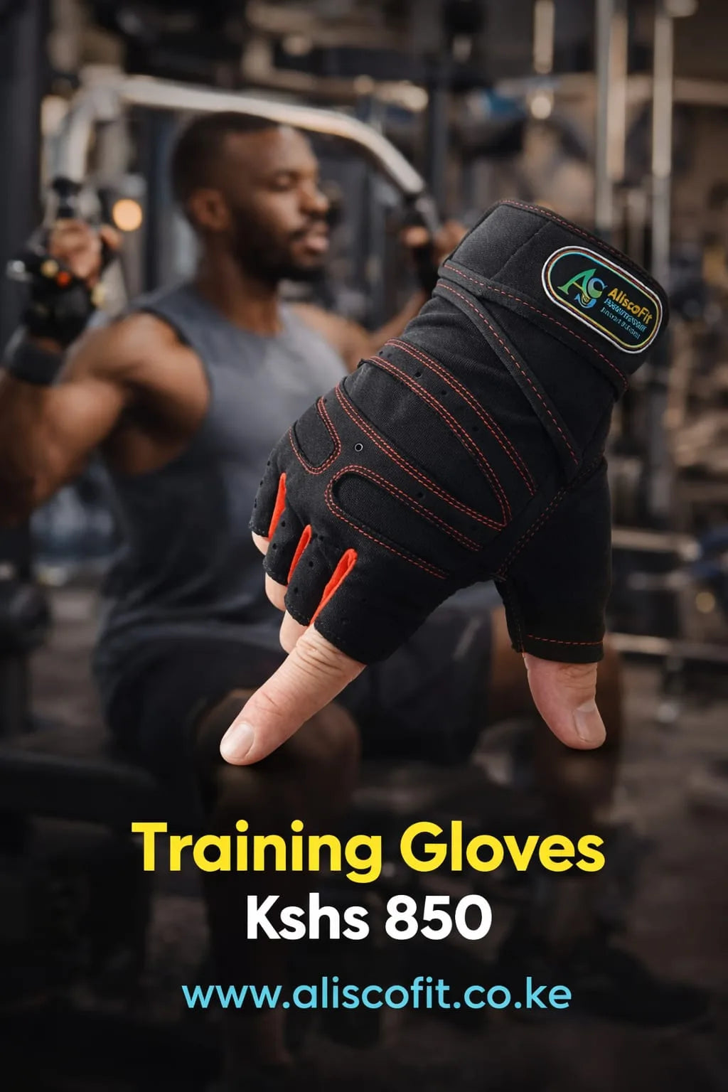 RED Training Gym Fitness Gloves