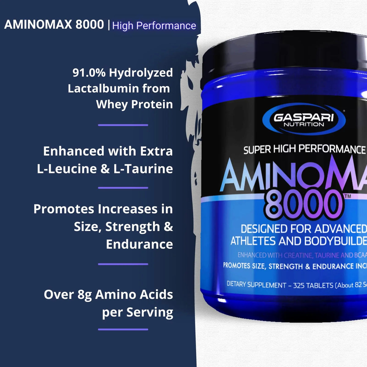 Gaspari Nutrition  AminoMax 8000 325 Tablets 82 Servings