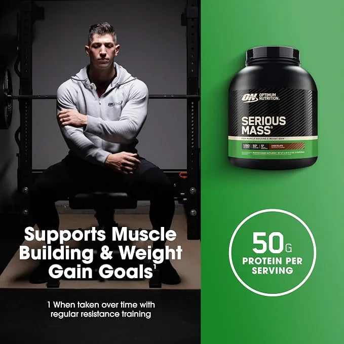 Optimum Nutrition Serious Mass Weight Gainer 6lbs(2.72kg)  8 Servings