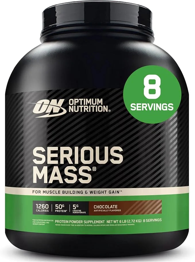 Optimum Nutrition Serious Mass Weight Gainer 6lbs(2.72kg)  8 Servings
