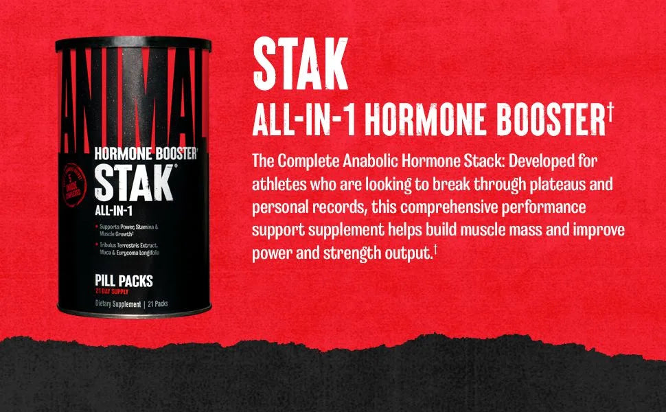 Animal Stak  Hormone Booster 21pack 21servings