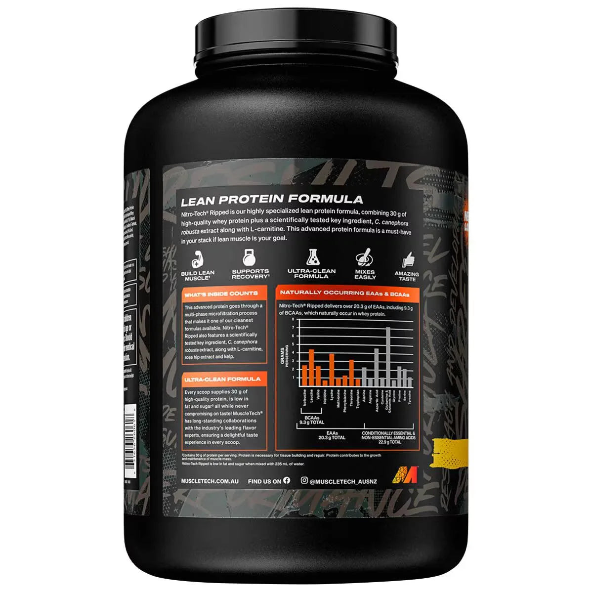 Muscletech Nitrotech Ripped Weightloss & Weight Management 4lbs(1.81kg) 44 servings