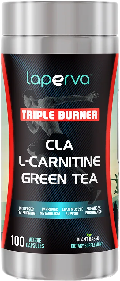Laperva Triple Burner Cla L-Carnitine Green Tea, 100 Veggie Capsules 25 Servings