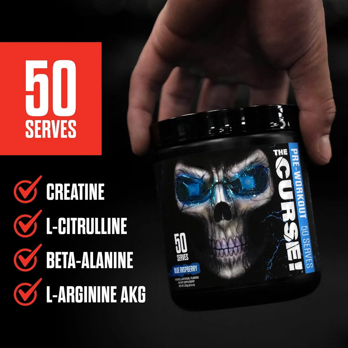 JNX SPORTS The Curse Preworkout Powder 255g 50servings