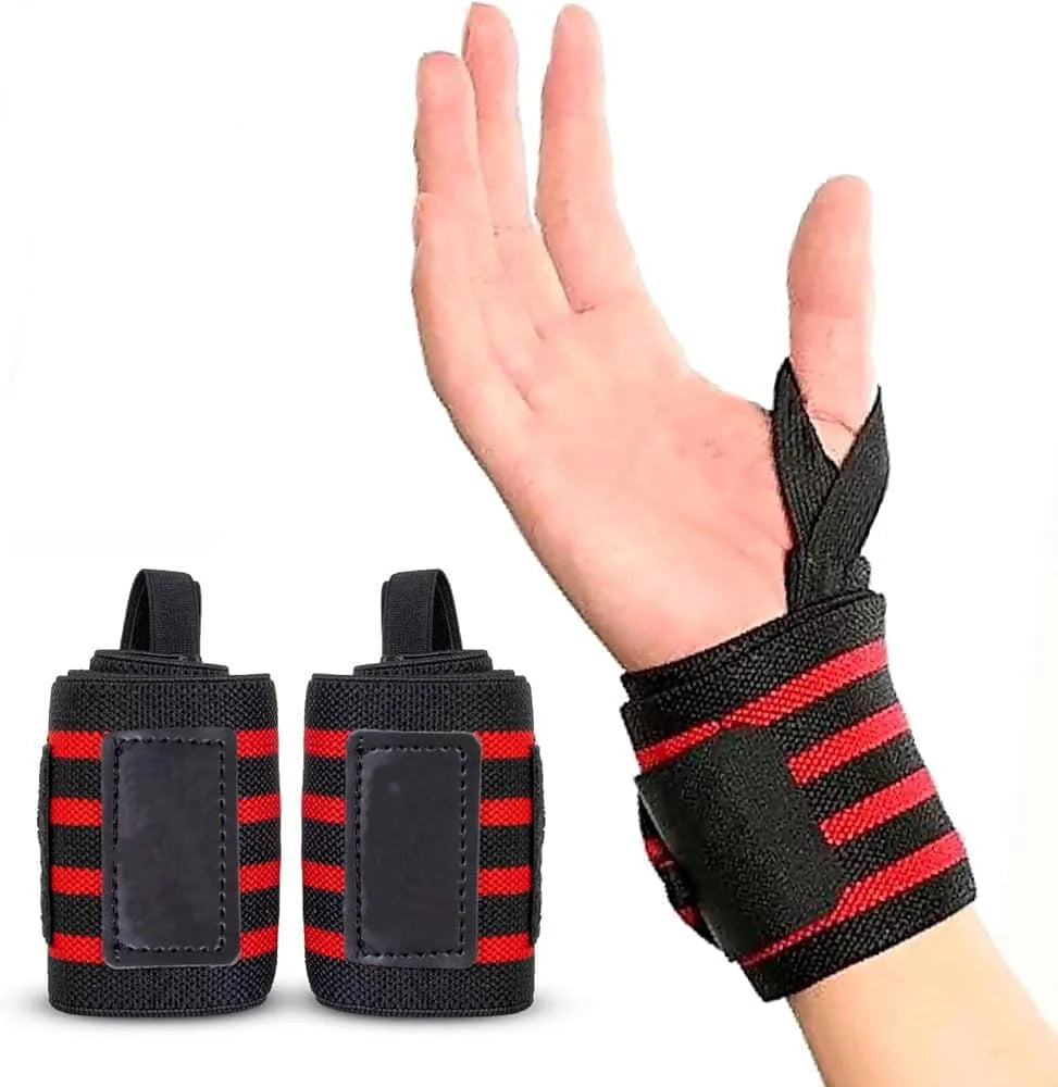 Wrist straps for Weightlifting with Thumb Loop, Wrist Support Pair