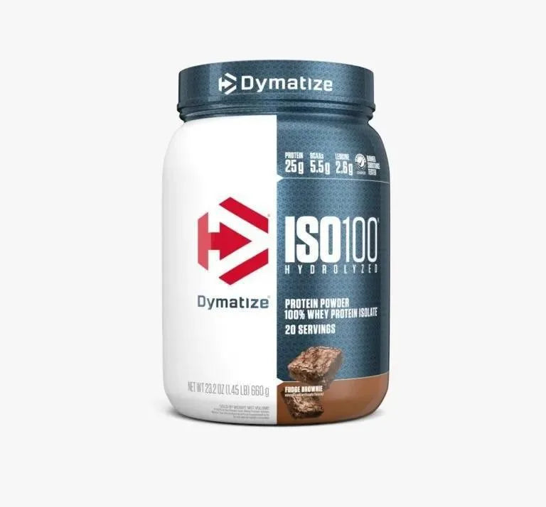 Dymatize Iso-100 Whey Protein Powder Isolate Hydrolysed 650g/1.43lb(20serving)