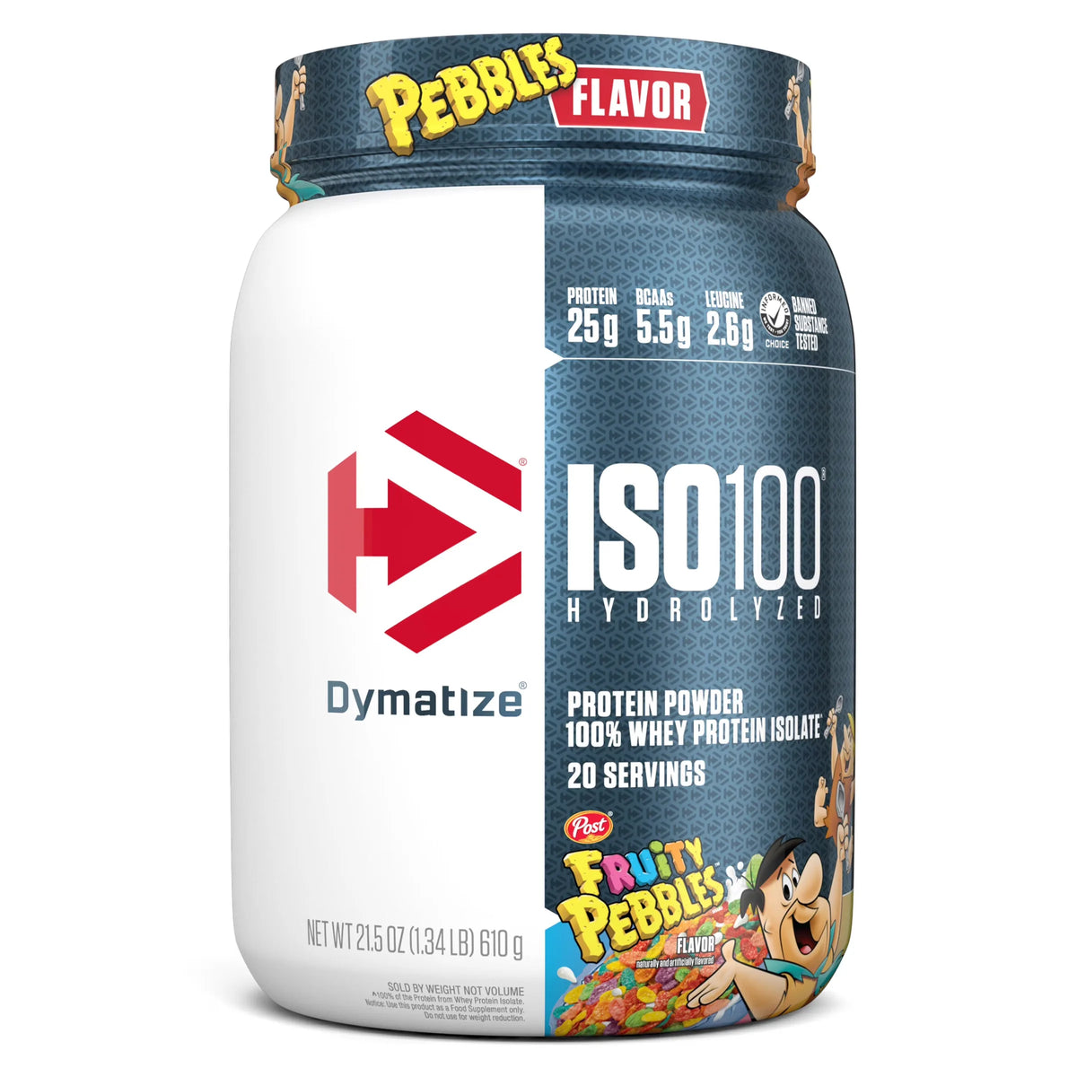 Dymatize Iso-100 Whey Protein Powder Isolate Hydrolysed 650g/1.43lb(20serving)