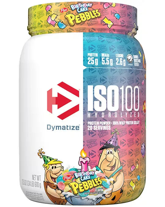 Dymatize Iso-100 Whey Protein Powder Isolate Hydrolysed 650g/1.43lb(20serving)