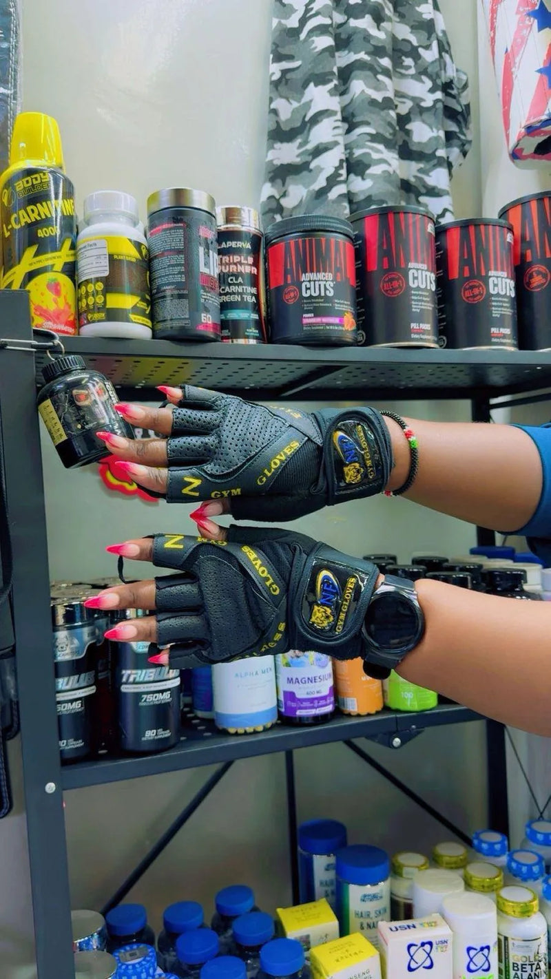 NF Leather Gloves -yellow