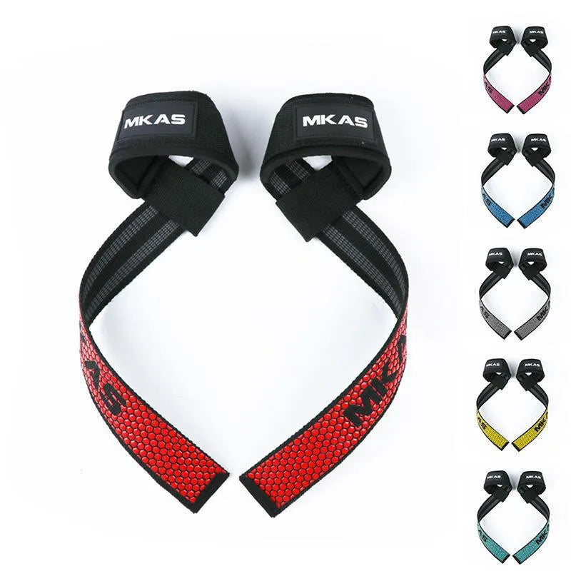 MKAS Weight lifting Wrist Straps Fitness Bodybuilding Training Gym lifting strap