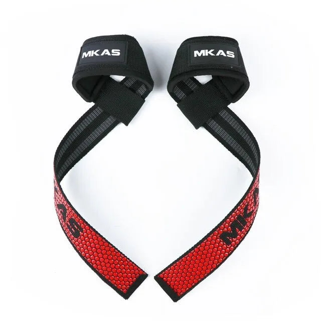 MKAS Weight lifting Wrist Straps Fitness Bodybuilding Training Gym lifting strap