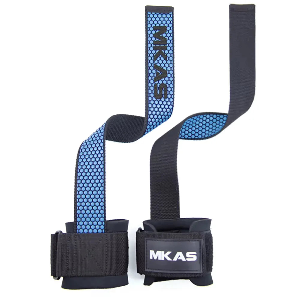 MKAS Weight lifting Wrist Straps Fitness Bodybuilding