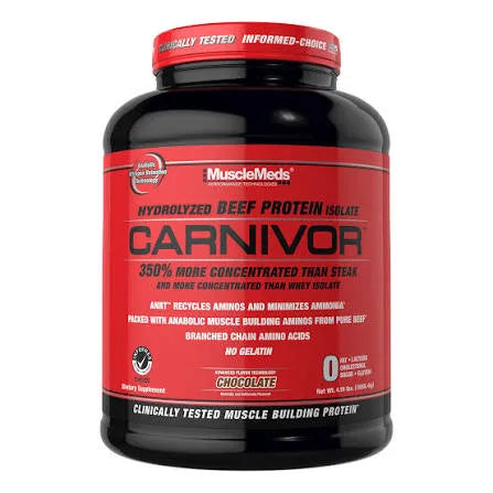 MuscleMeds Carnivor Beef Protein Isolate Powder 4.19lbd(1898.4g) 56servings