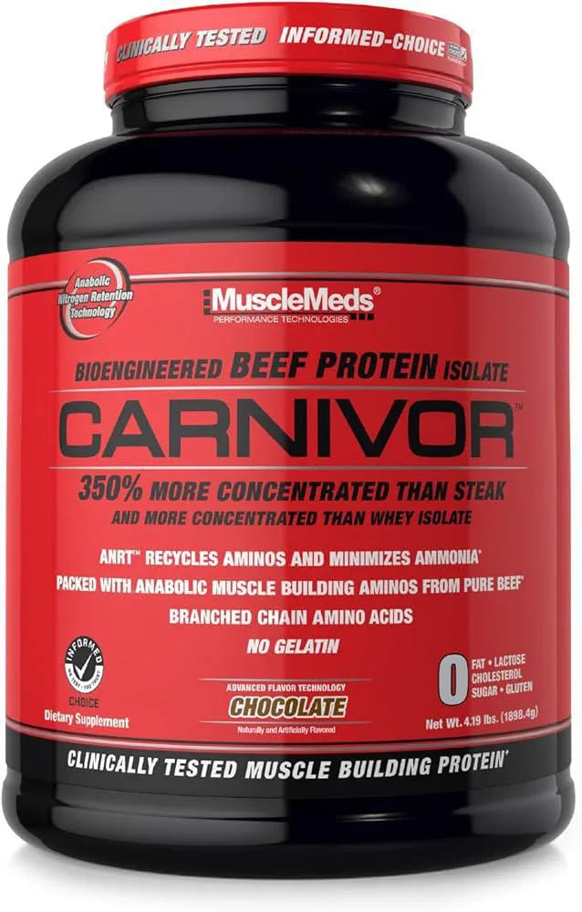 MuscleMeds Carnivor Beef Protein Isolate Powder 4.19lbd(1898.4g) 56servings