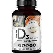 laperva Vitamin D3 Cholecalciferol (5000 UI), Supports Hormonal Balance, Joints & Metabolic Support, Immune System (90 Veggie Capsules)
