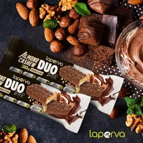 Laperva Almond Cashew Duo Protein Bar - 33% High Protein