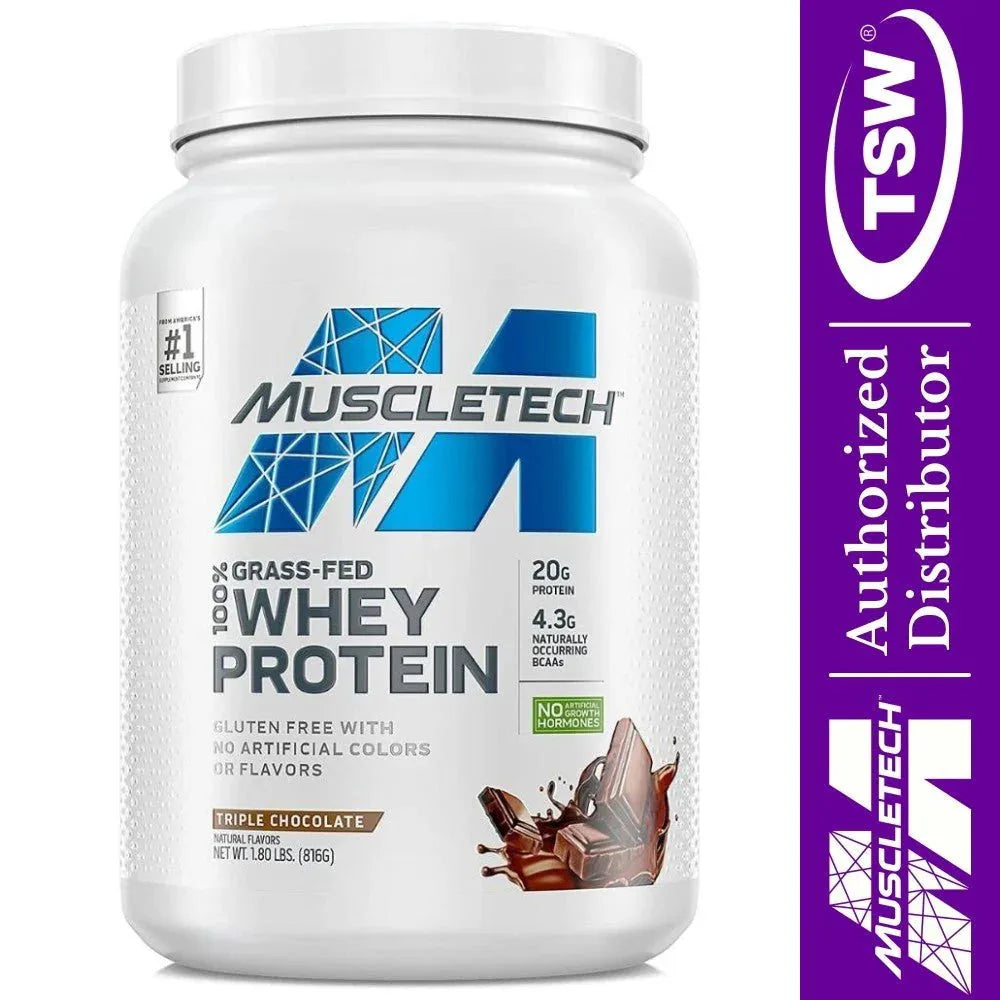 Muscletech Grass Fed 100% Whey Protein1.80LBS (816G) 23 Serving