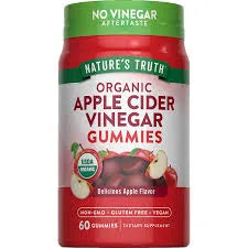 Nature's Truth Organic Apple Cider Vinegar Gummies 60gummies 30servings