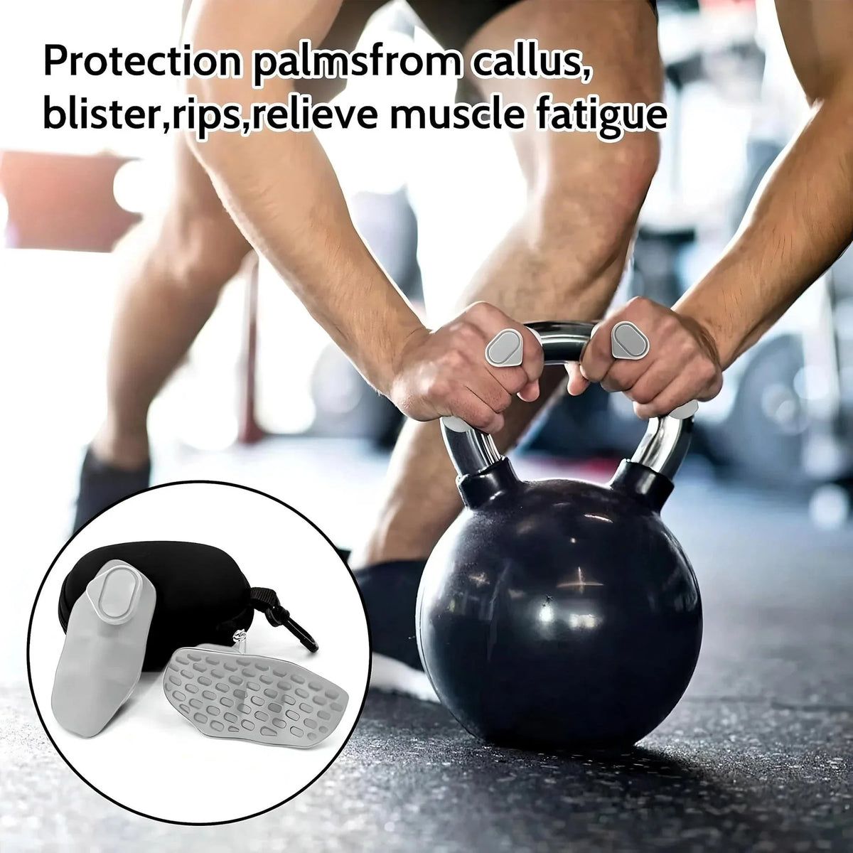 Silicone Weightlifting Grips | Non-Slip Gym Grip Pads (WITH POUCH )