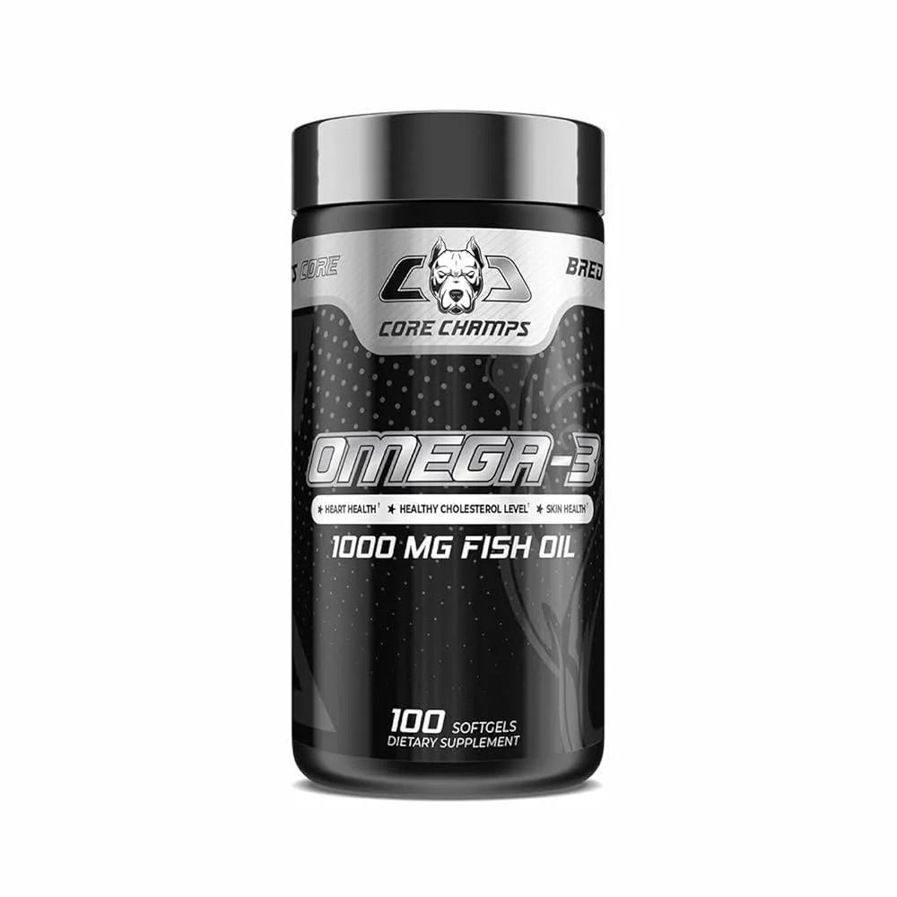 Core Champs Omega-3 1000 mg Fish Oil 100 Softgels/servings