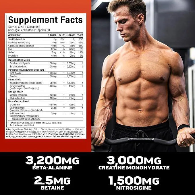 MuscleTech Vapor X5 Preworkout 30servings /266G