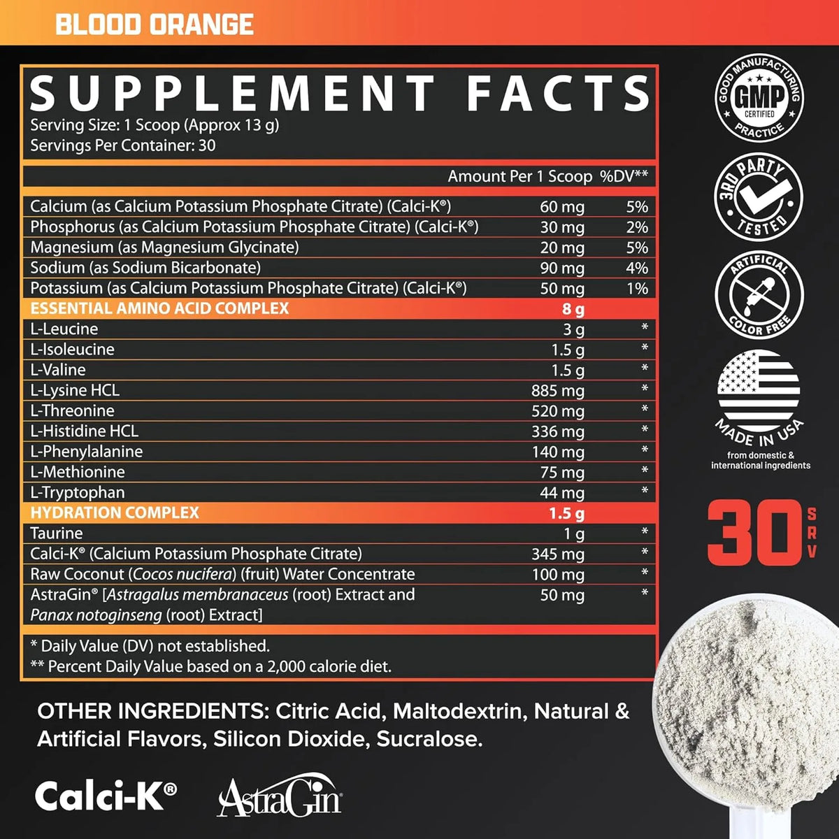 Nutrex Research EAA Hydration | EAAs + BCAAs Powder 30servings