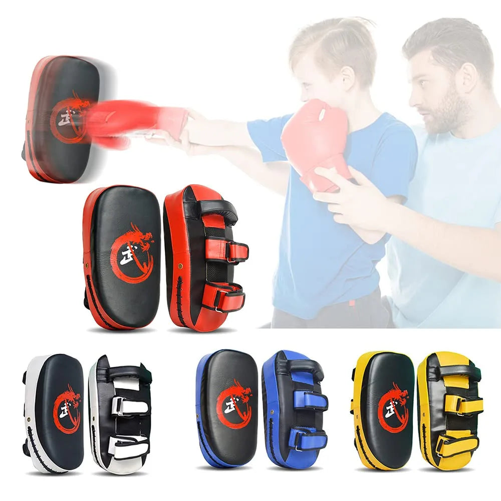 Curved Targets for Muay Thai, Thickened Boxing Pads for Kick Training EACH
