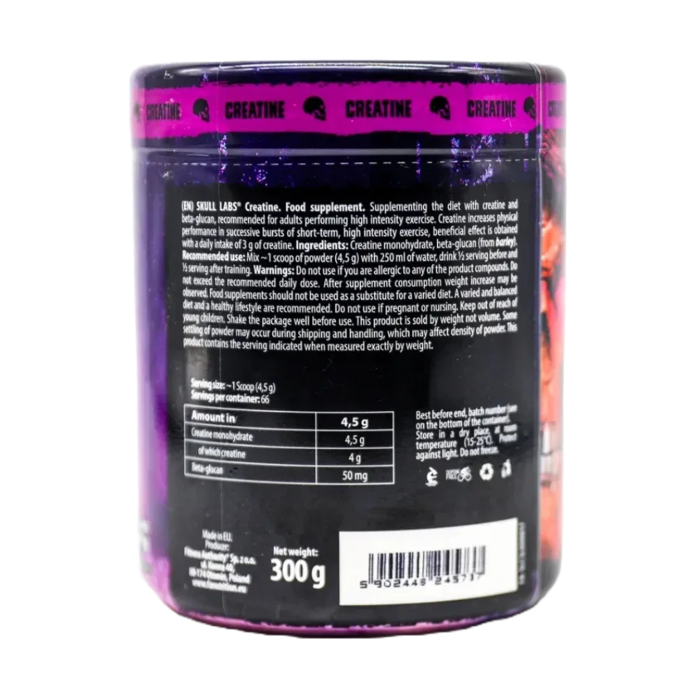 Skull Labs Creatine Monohydrate 300gm 60 Servings