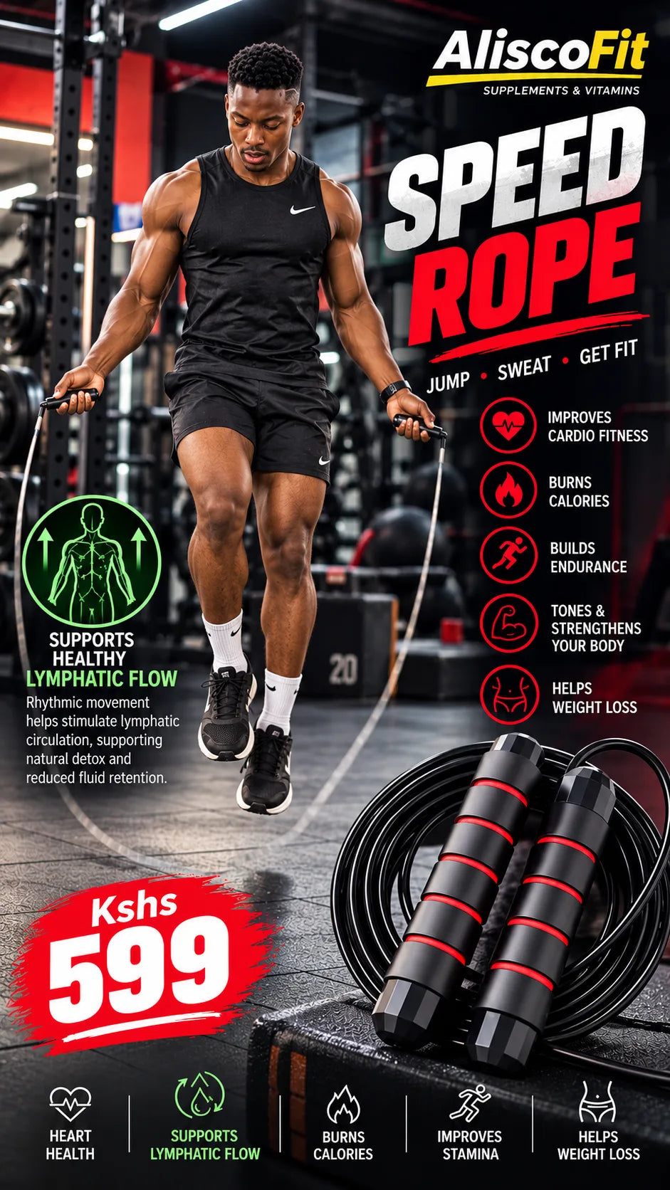Workout Jumping Rope,Adjustable Skipping Rope,Weighted Jump Rope
