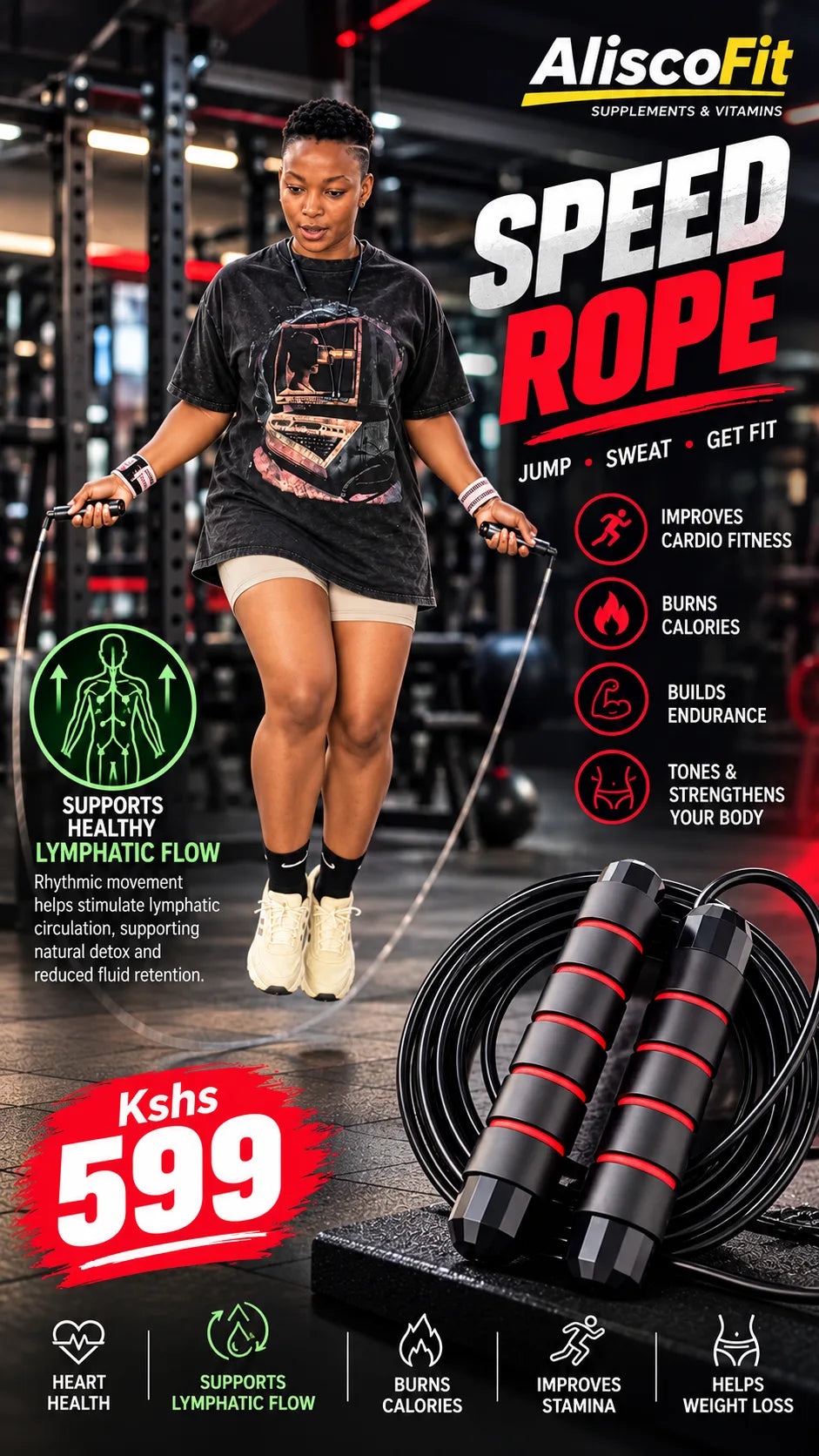 Workout Jumping Rope,Adjustable Skipping Rope,Weighted Jump Rope