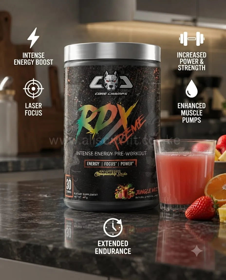 Core Champs RDX  Treme Pre-Workout  Intense Energy 30 Servings