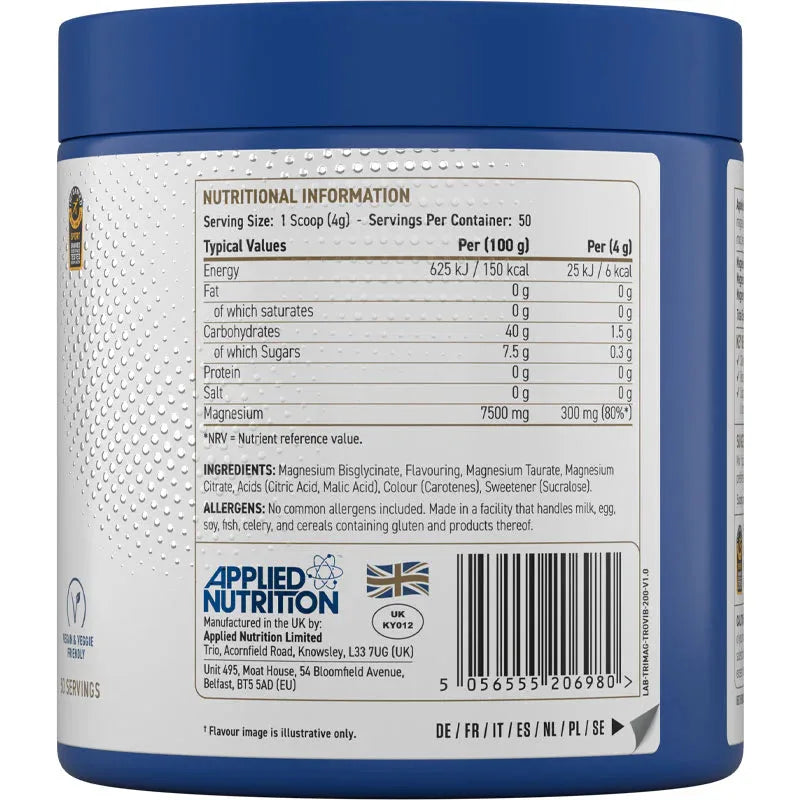 Applied Nutrition Tri-Magnesium Powder 50 Servings