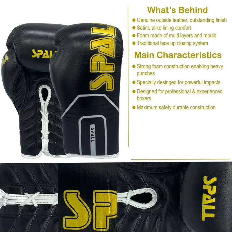 Professional Leather Spall Boxing Gloves