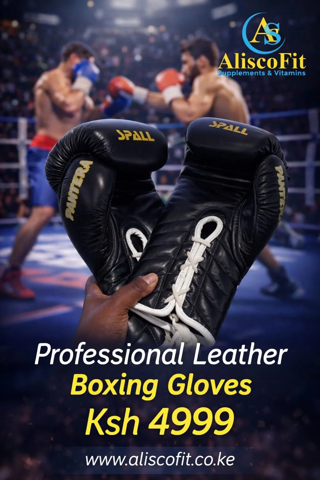 Professional Leather Spall Boxing Gloves