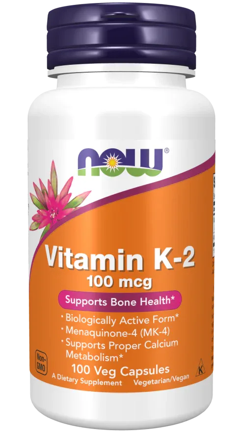 NOW Vitamin K-2 100mcg  100 Veg Caps