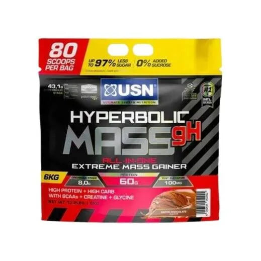 USN Hyperbolic Mass gH 6kg (80Scoops) Mass Gainer