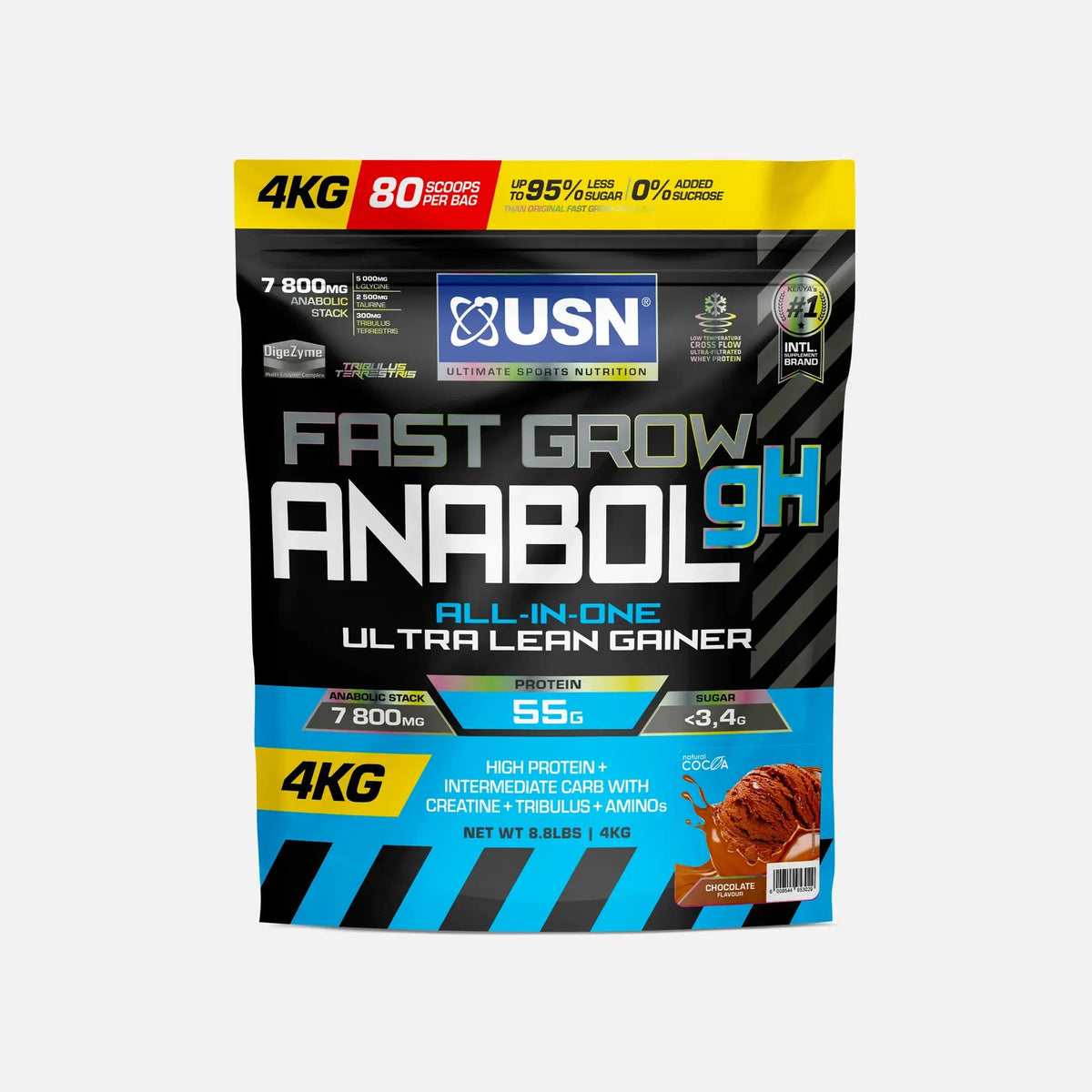 USN Fast Grow Anabol gH 4Kg (80 Scoops)