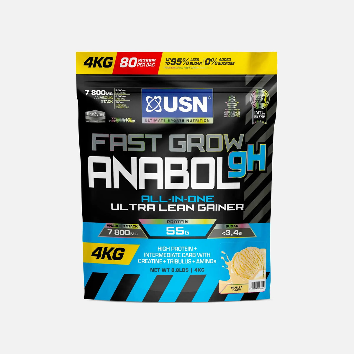 USN Fast Grow Anabol gH 4Kg (80 Scoops)