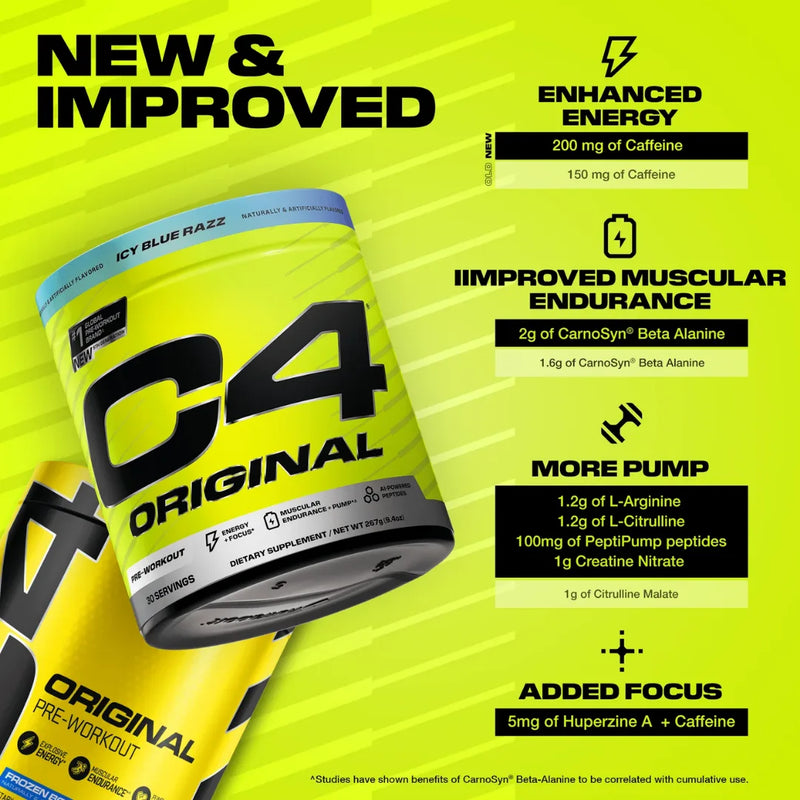 C4 Original Pre Workout Powder 50 Servings