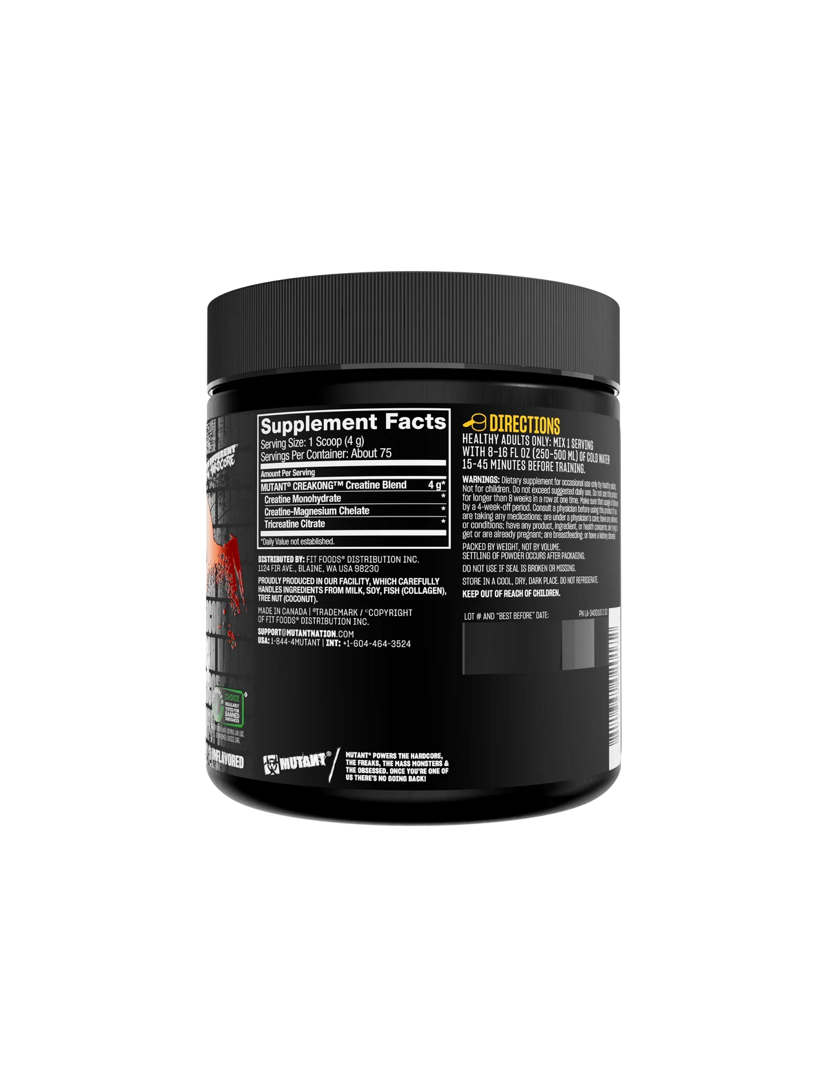 Mutant Creakong Creatine 300g 75servings