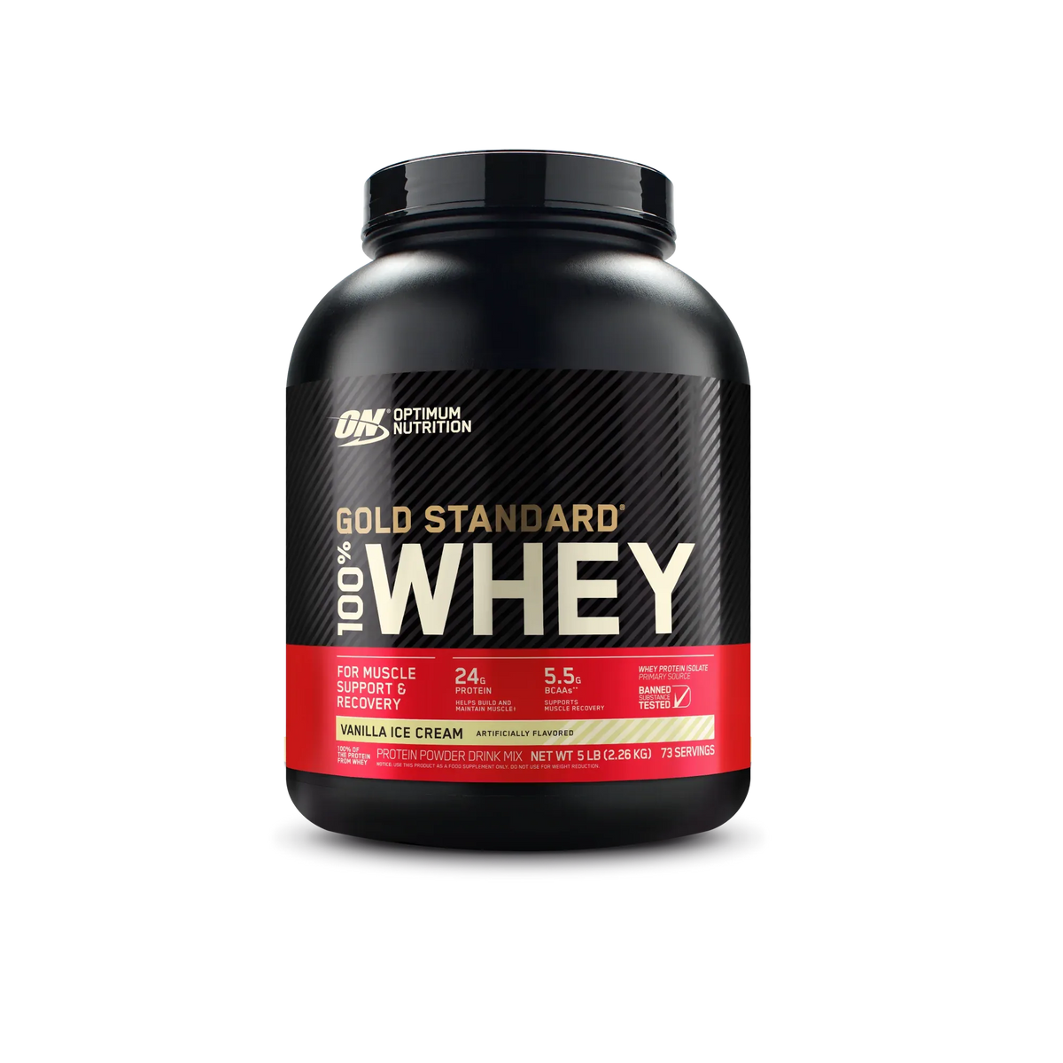 Optimum Nutrition Gold Standard 5lbs(2.26kg) 75 Sevings