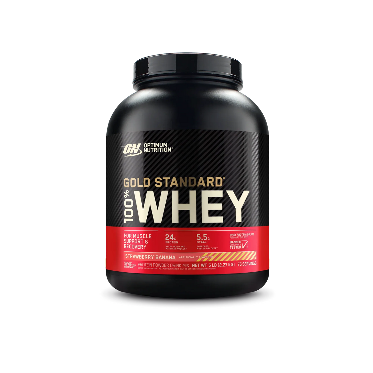 Optimum Nutrition Gold Standard 5lbs(2.26kg) 75 Sevings