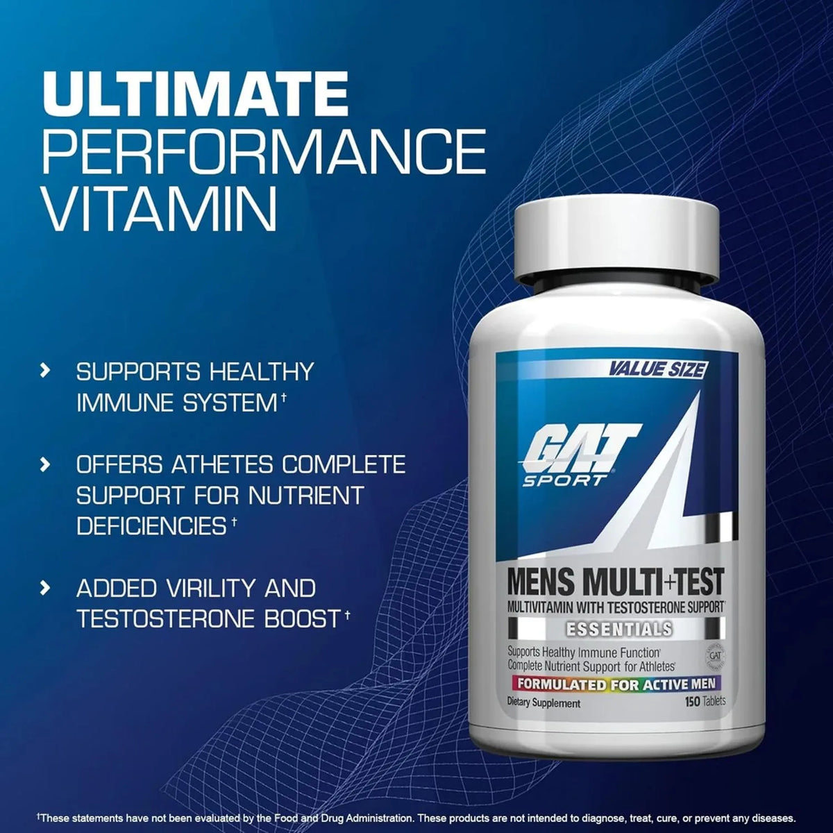GAT Sport Mens Multi+Test 60Tablets