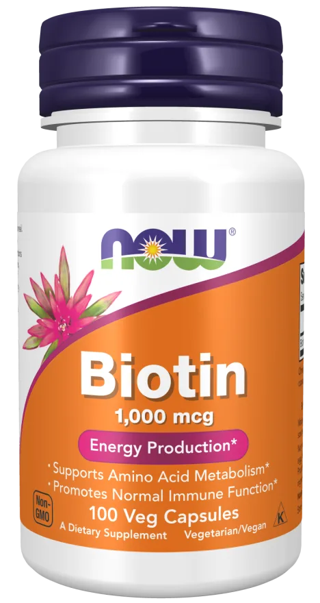 Now Biotin 1000 mcg  100 Veg Capsules