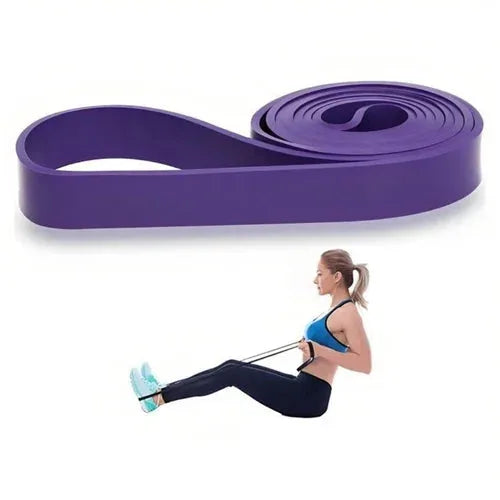 Heavy Duty Latex Resistance Band workout bands Purple