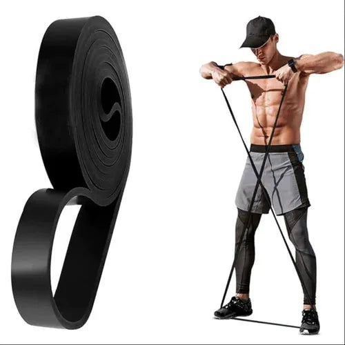 Heavy Duty Latex Resistance Band workout bands Aliscofit BLACK
